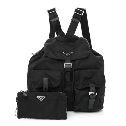 Prada Re-Nylon Saffiano Medium Backpack Black 1 of 15