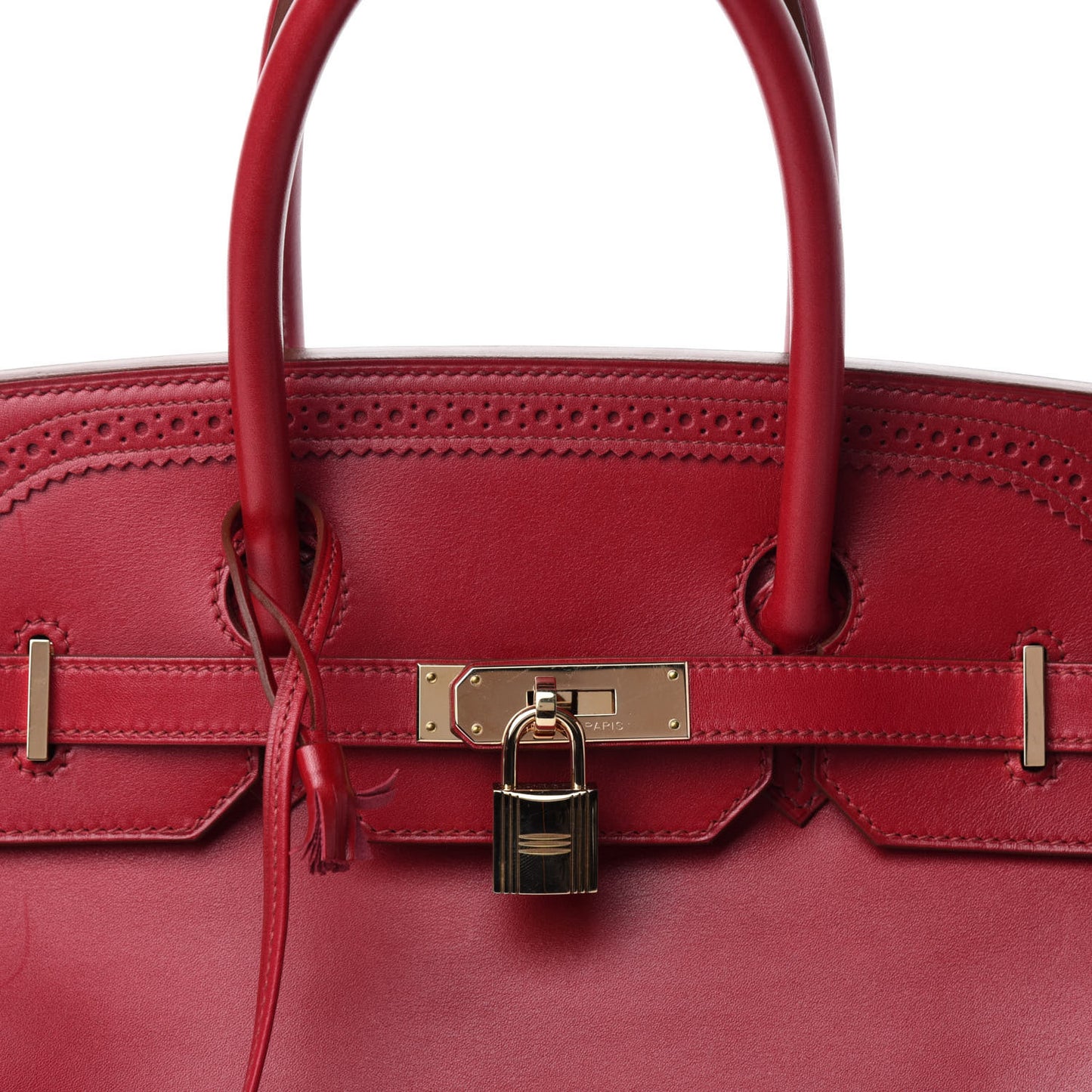 Tadelakt Ghillies Birkin 35 Rubis