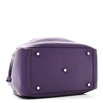 Hermes Taurillon Clemence Eclat Lindy 30 Ultraviolet Bleu Obscur 3 of 9