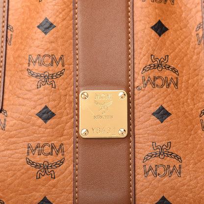 MCM Visetos Large Liz Reversible Shopper Tote Cognac 9 of 10
