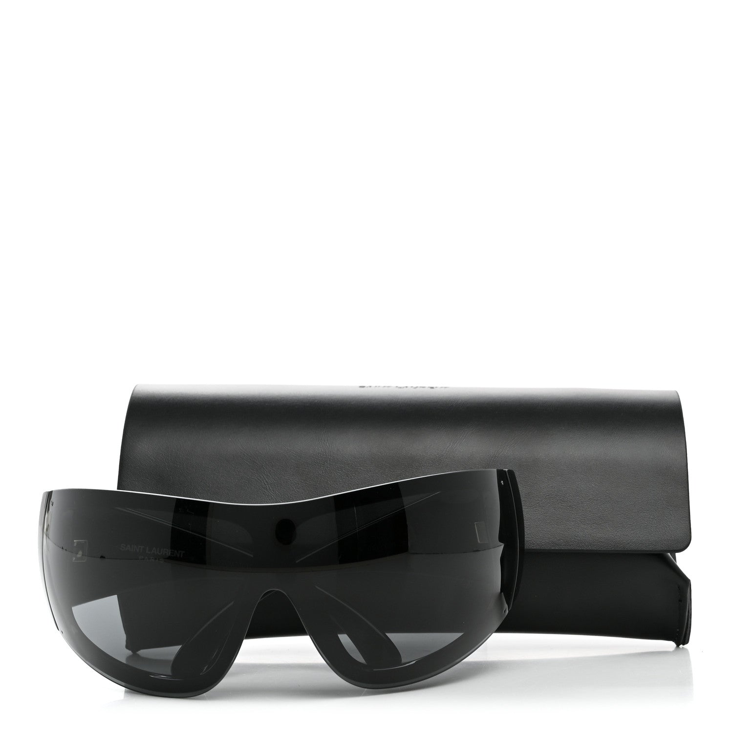 Saint Laurent Acetate Oversized Aviator Shield SL914 Sunglasses Black 7 of 7