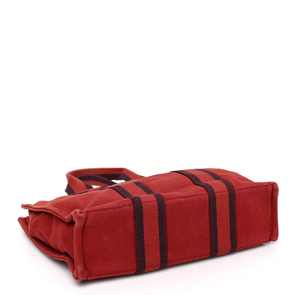 Hermes Canvas Herline PM Tote Red 3 of 9