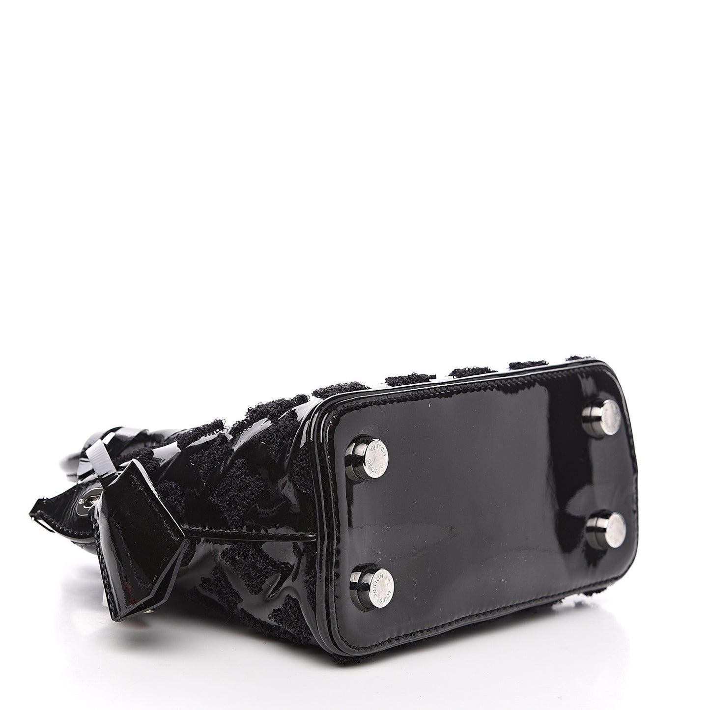 Patent Lambskin Fascination Lockit BB Black