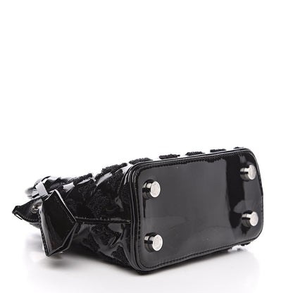 Louis Vuitton Patent Lambskin Fascination Lockit BB Black 3 of 9