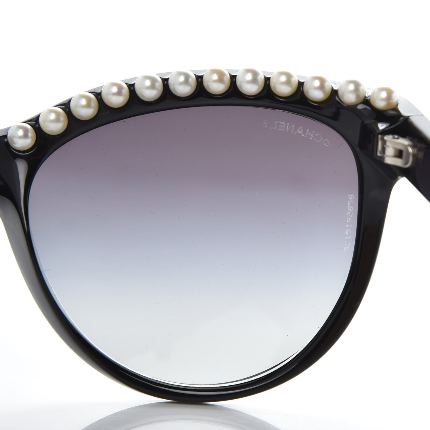 Freshwater Cultured Pearl Butterfly Sunglasses 6040-H Black