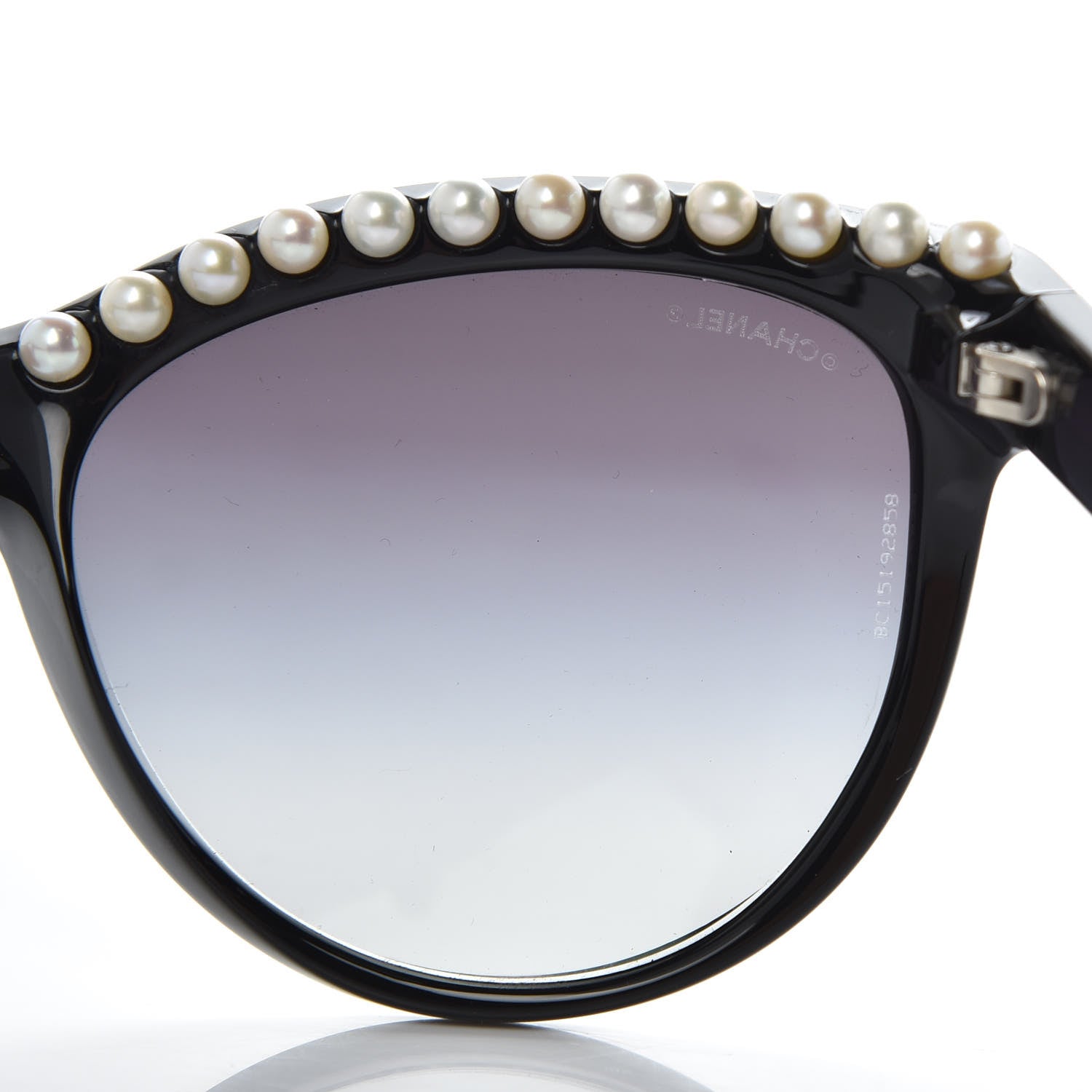 Chanel Freshwater Cultured Pearl Butterfly Sunglasses 6040-H Black 7 of 8