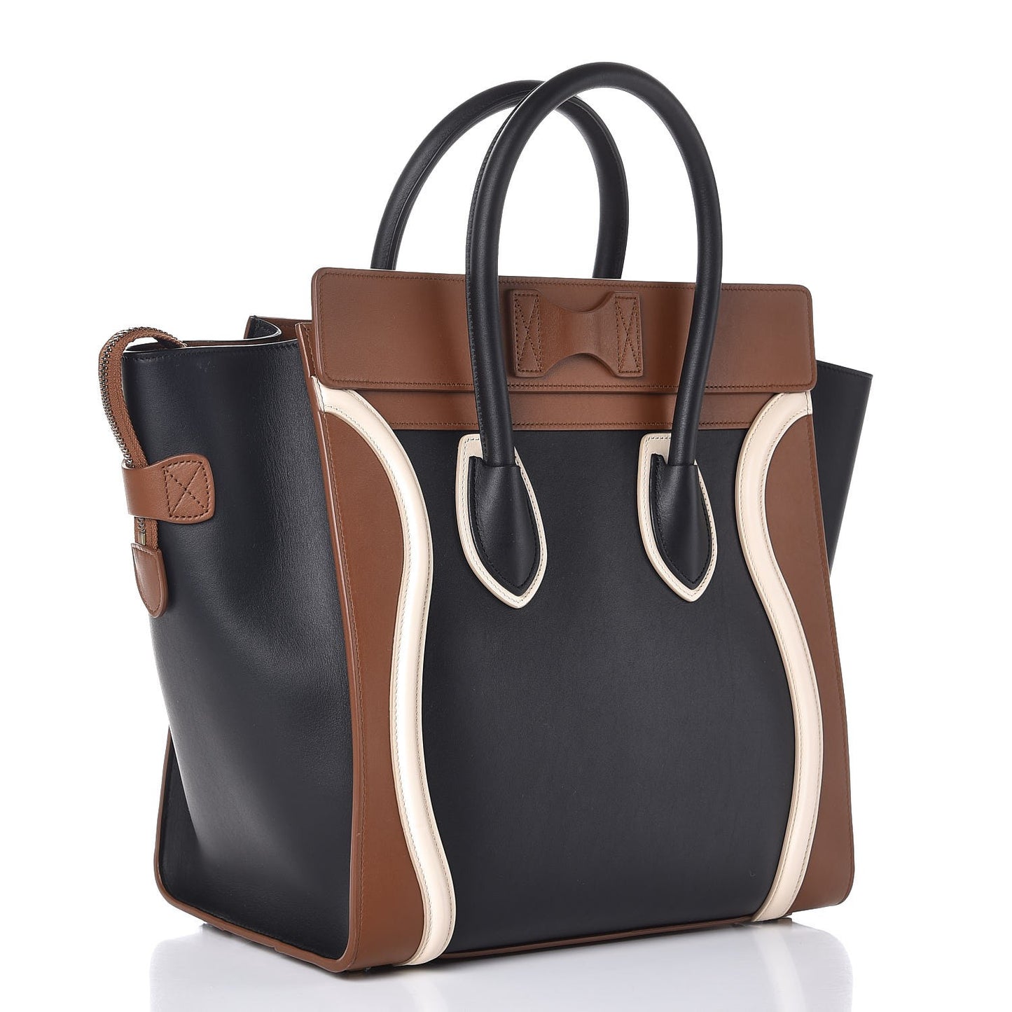 Smooth Calfskin Mini Tri-Color Luggage Multicolor