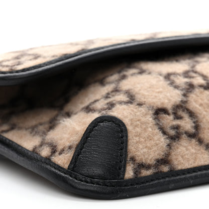 Gucci Covered Wool GG Monogram Slim Belt Bag Beige 9 of 10