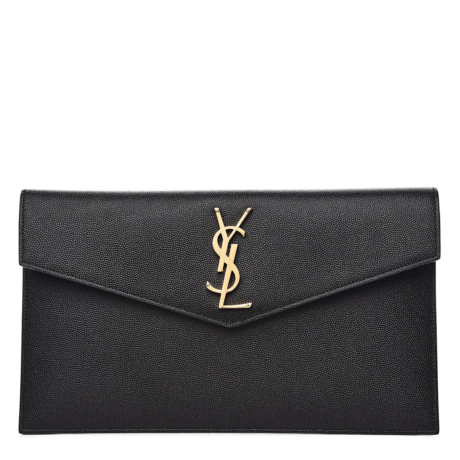 Saint Laurent Grain De Poudre Uptown Pouch Black 1 of 6