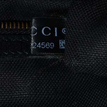 Gucci Textured Calfskin Large Bright Bit Tote Black 9 of 9