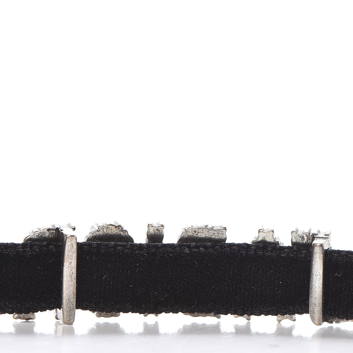 Velvet Crystal J’Adior Choker Necklace Black