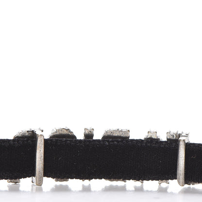 Christian Dior Velvet Crystal J’Adior Choker Necklace Black 3 of 6