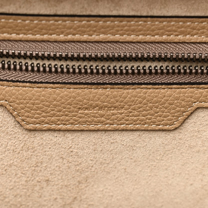 Celine Drummed Calfskin Mini Luggage Dune 7 of 11