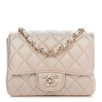 Chanel Metallic Lambskin Quilted Mini Square Flap Gold 1 of 9