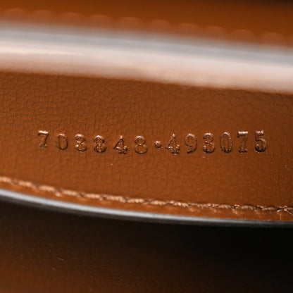 Gucci Glazed Textured Calfskin Mini Horsebit 1955 Top Handle Flap Bag Brown Sugar 7 of 12