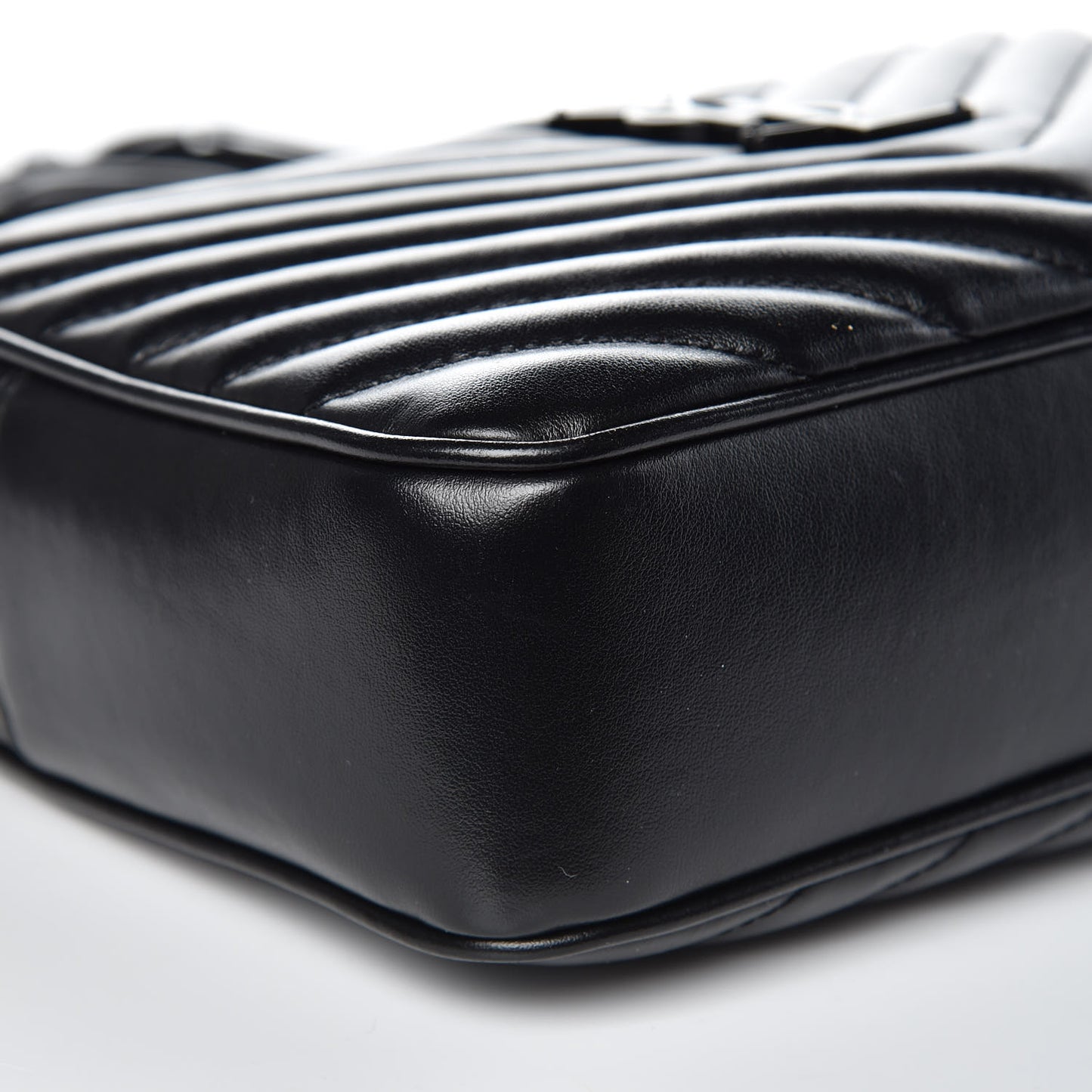 Calfskin Matelasse Monogram Lou Camera Bag Black