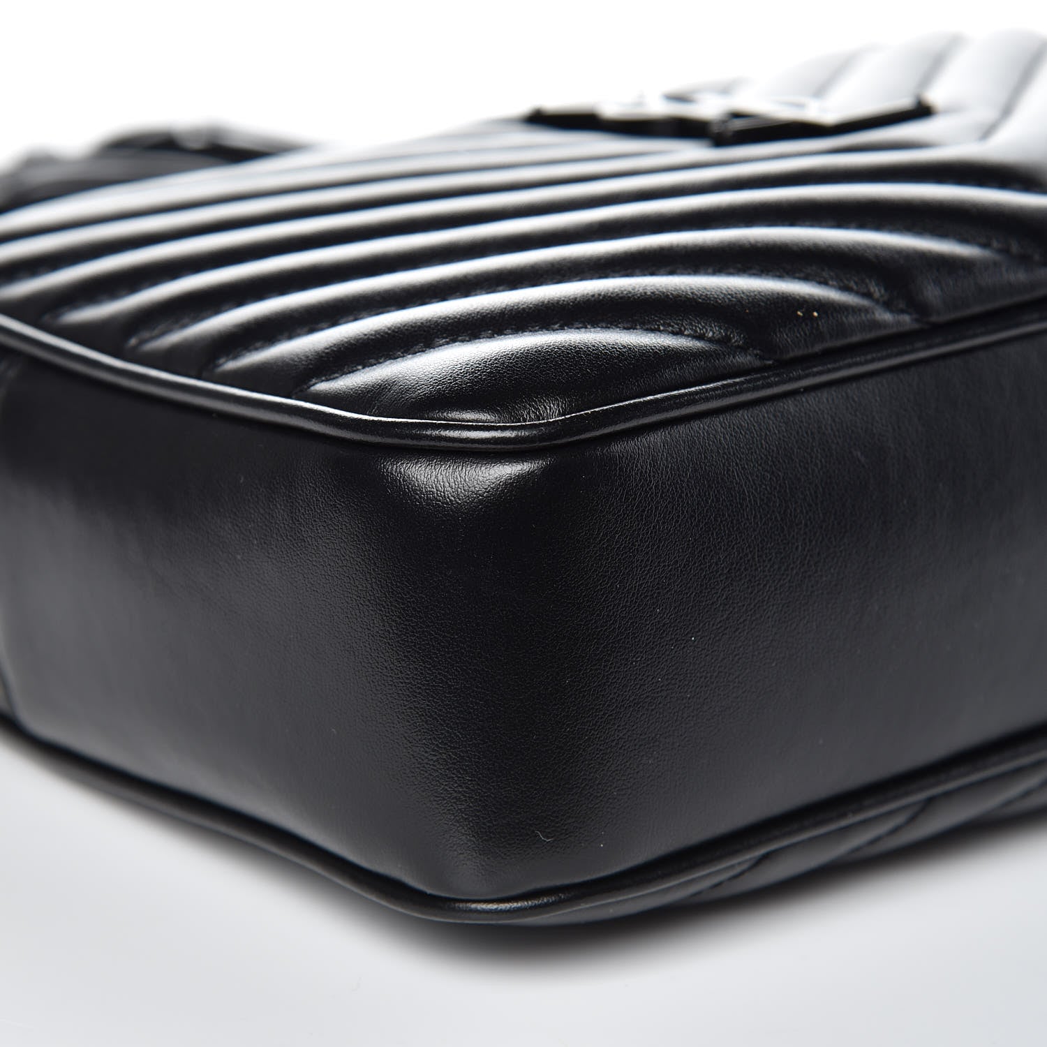 Saint Laurent Calfskin Matelasse Monogram Lou Camera Bag Black 9 of 10