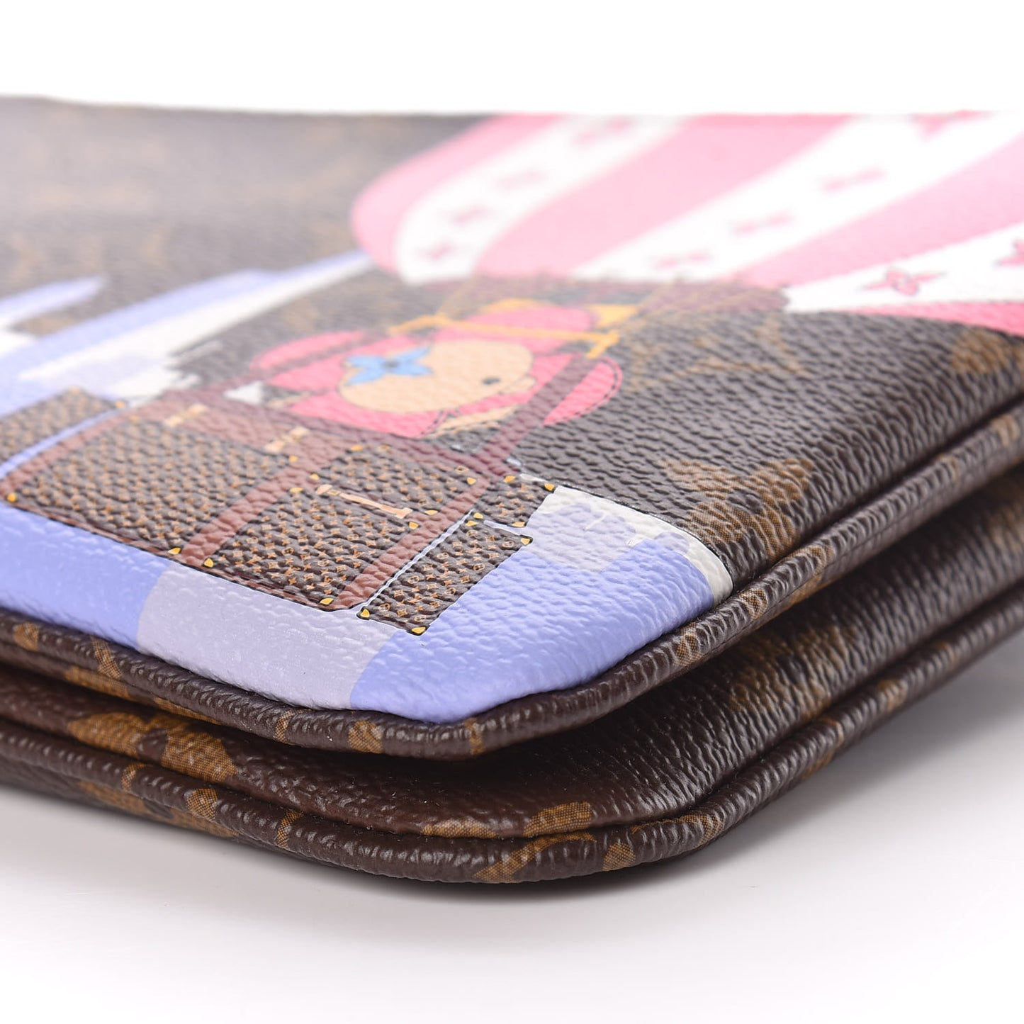 Monogram 2019 Christmas Animation Double Zip Pochette