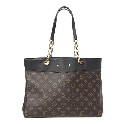 Louis Vuitton Monogram Pallas Shopper Black 1 of 8