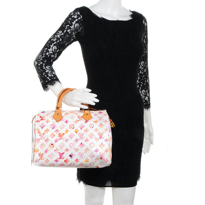 Louis Vuitton Watercolor Aquarelle Speedy 30 White 2 of 8