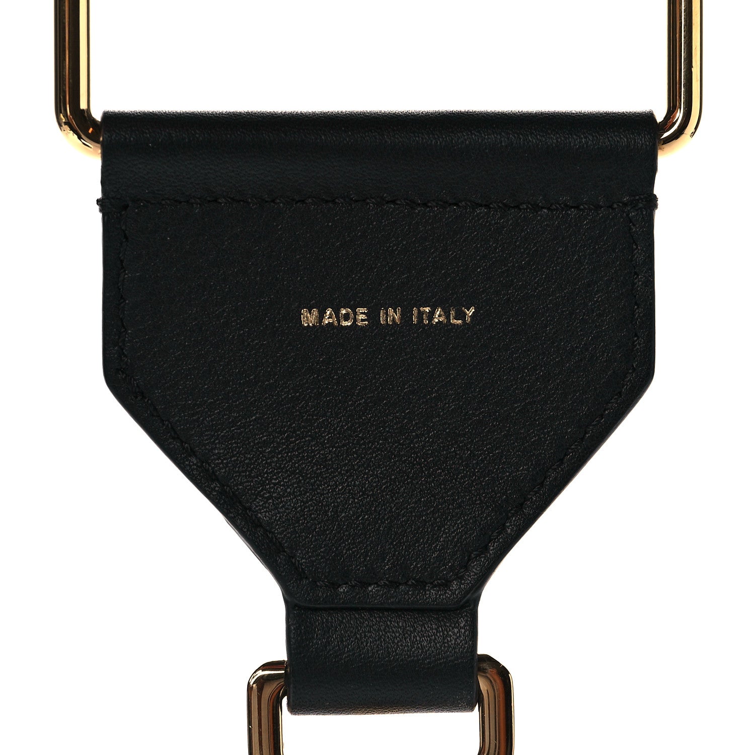 Fendi Ribbon Vitello Seta FF 1974 Adjustable Strap You Black 5 of 5