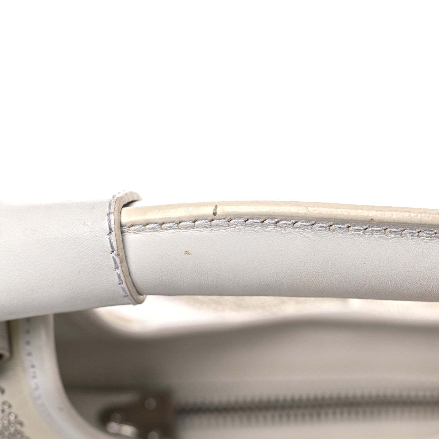 Burberry Calfskin Studded Hobo White 26 of 34