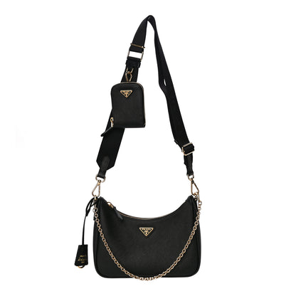 Prada Saffiano Lux Re-Edition 2005 Shoulder Bag Black 1 of 10
