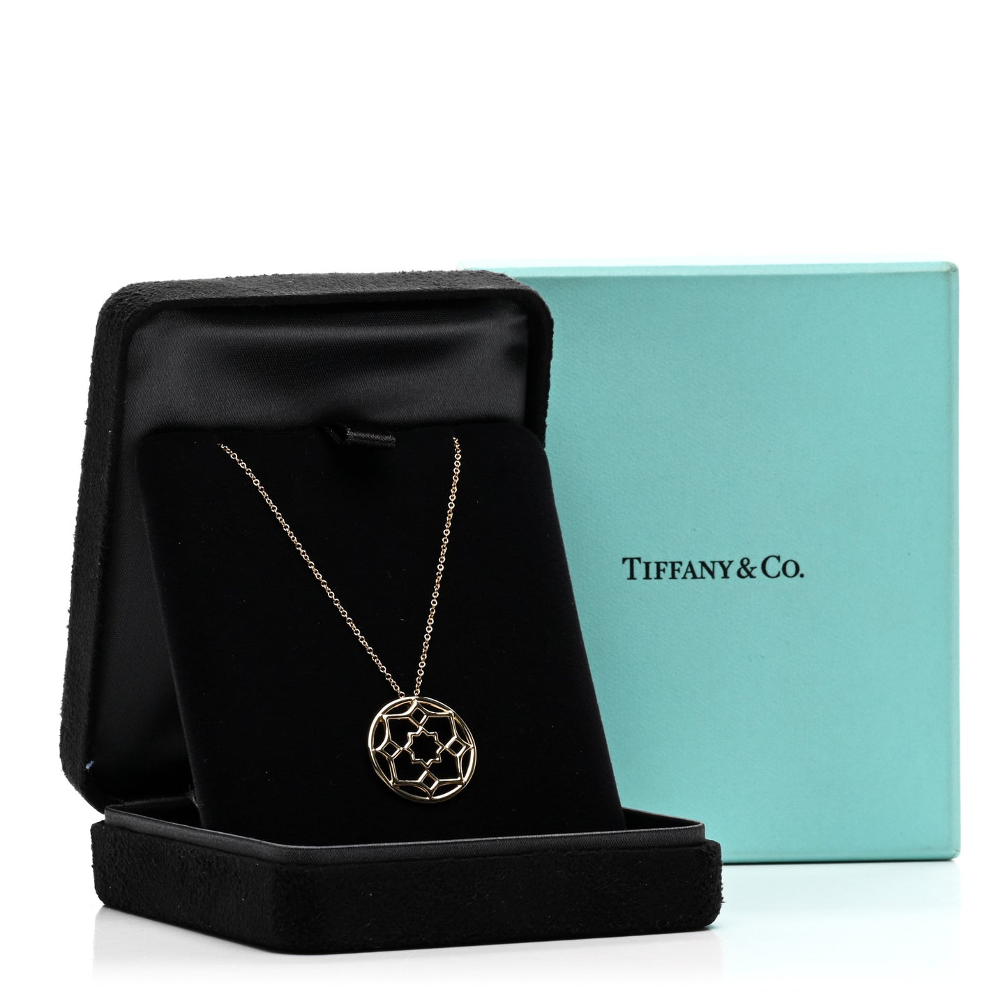 18K Yellow Gold Paloma Picasso Marrakesh Round Pendant Necklace