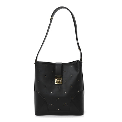 MCM Coated Canvas Claudia Studs Crossbody Bag Black 1 of 9