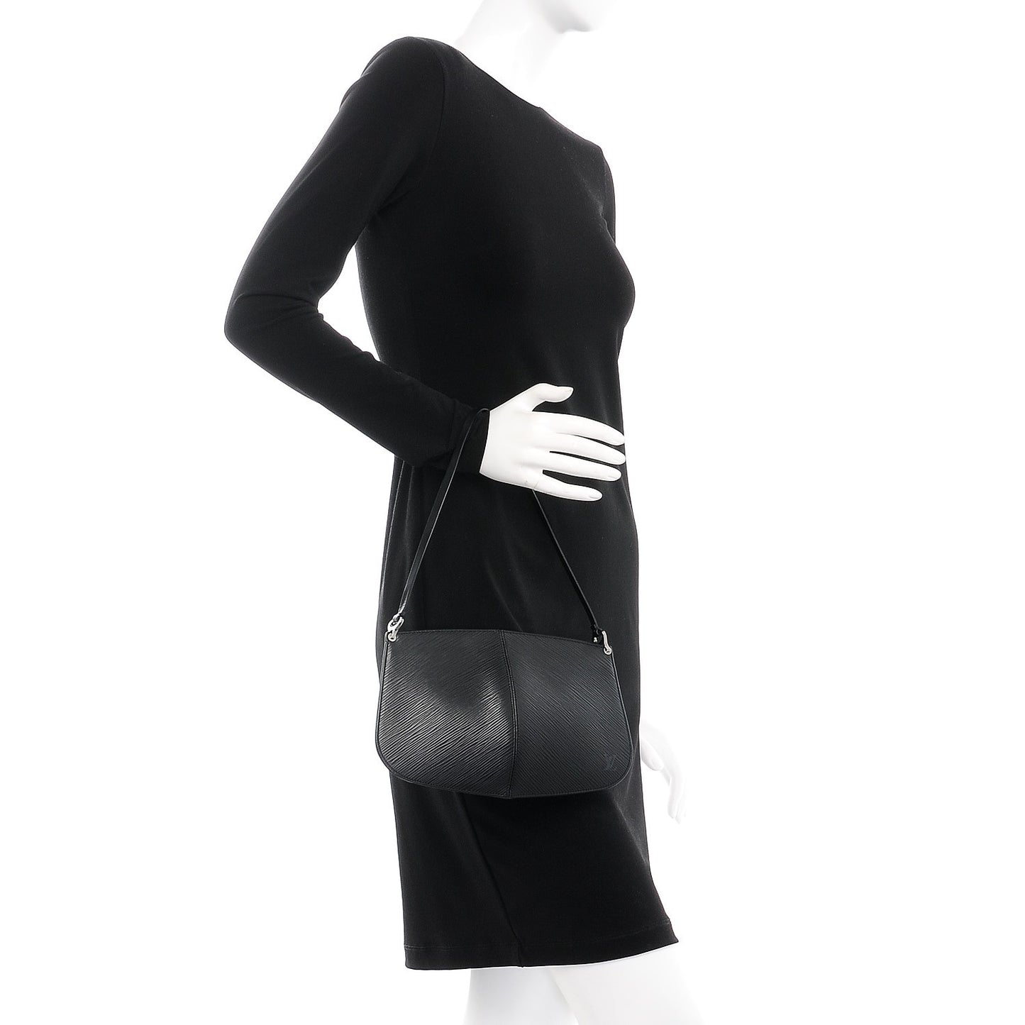 Epi Demi Lune Pochette Black