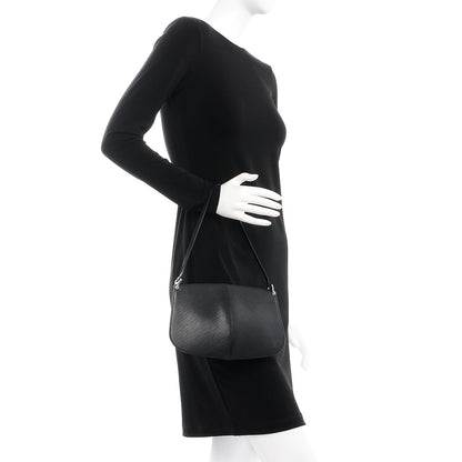 Louis Vuitton Epi Demi Lune Pochette Black 2 of 7