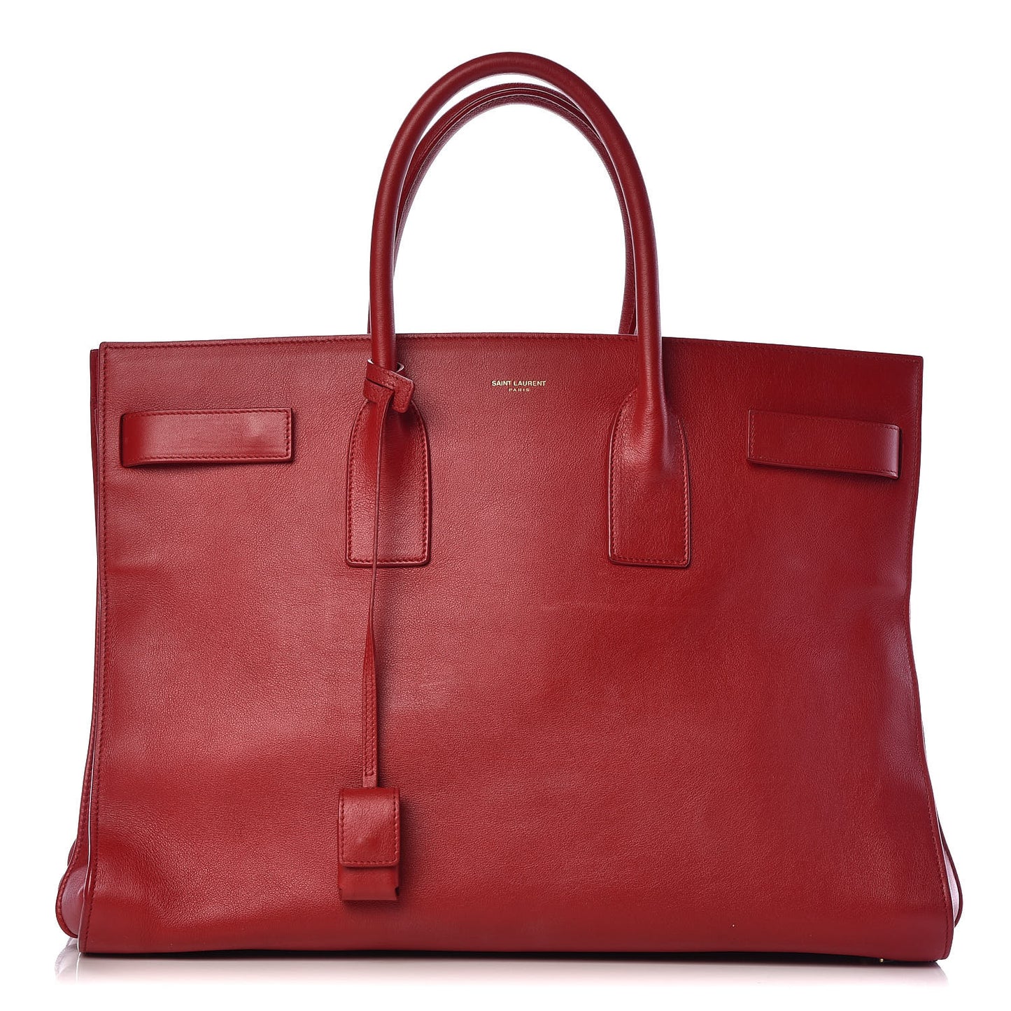 Calfskin Large Sac de Jour Carryall Rouge Orient
