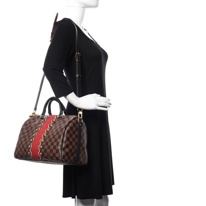Louis Vuitton Damier Ebene Karakoram Speedy Bandouliere 30 2 of 12