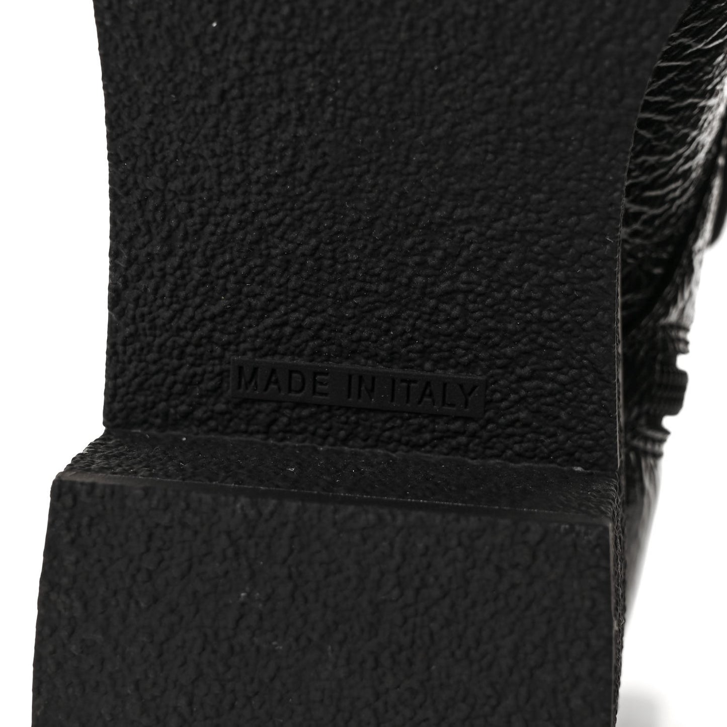 Patent Lace Up Boots 38 Black