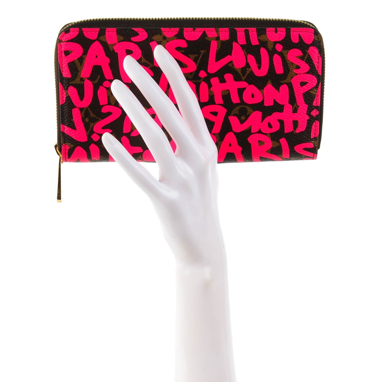 Louis Vuitton Monogram Graffiti Zippy Wallet Fuchsia 2 of 7