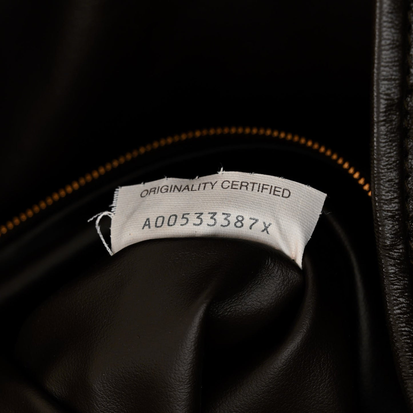 Calfskin Intrecciato Large Hop Ebano