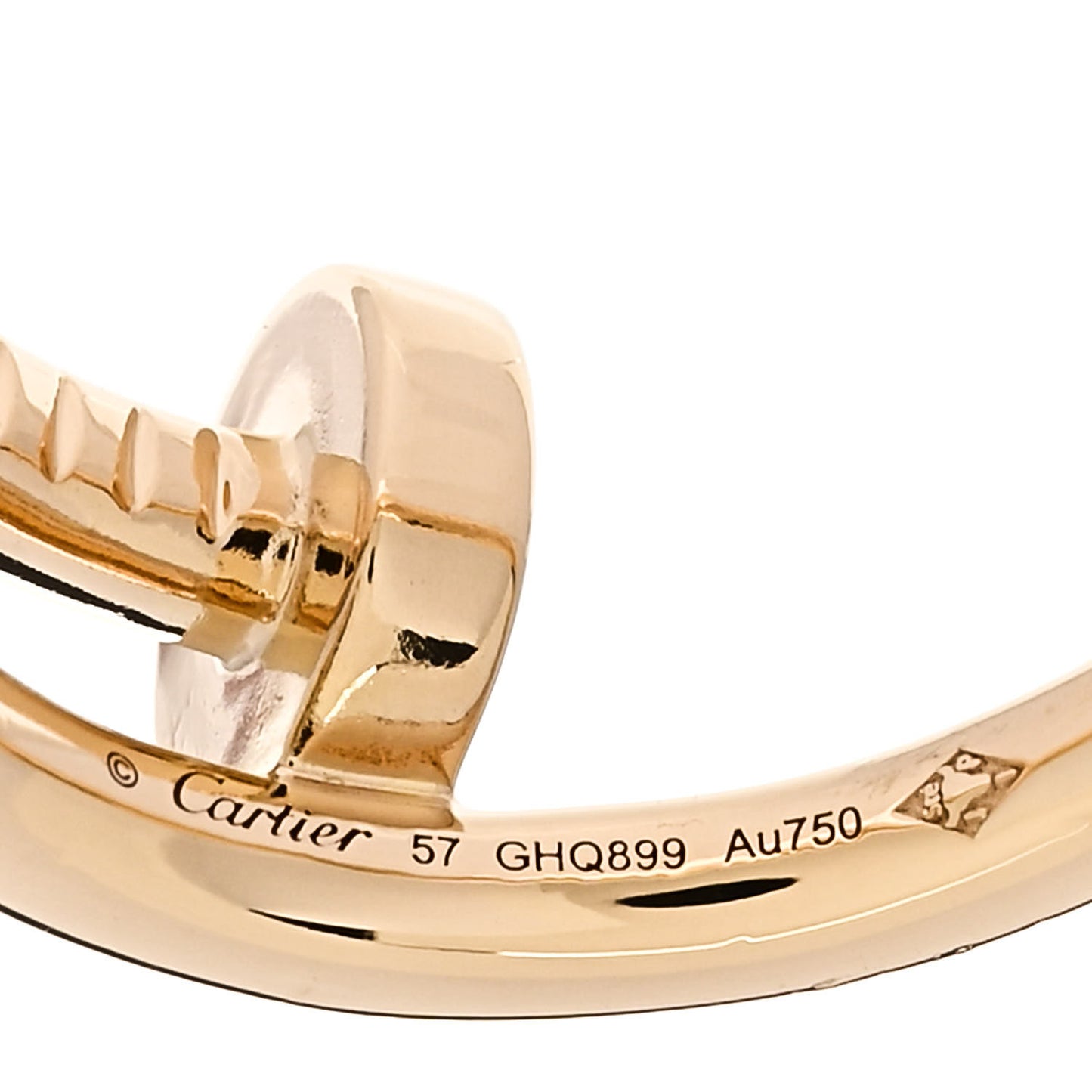 18K Yellow Gold Juste Un Clou Ring 57 8