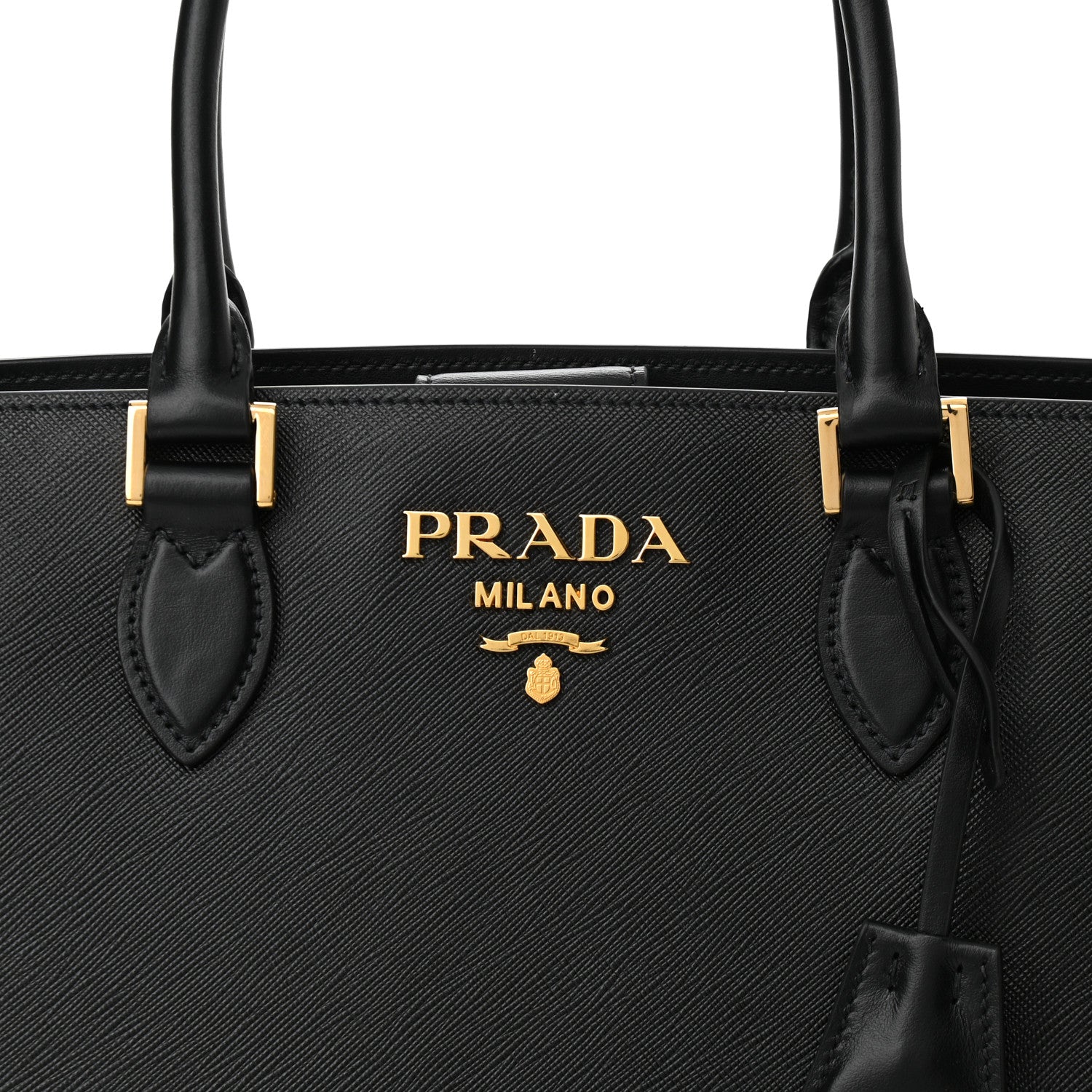 Prada Saffiano Soft Calfskin Tote Black 7 of 9