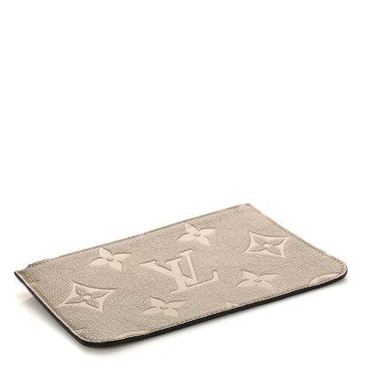 Louis Vuitton Empreinte Monogram Giant Neverfull MM Pochette Tourterelle 4 of 7
