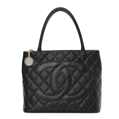 Chanel Caviar Quilted Medallion Tote Black 1 of 14
