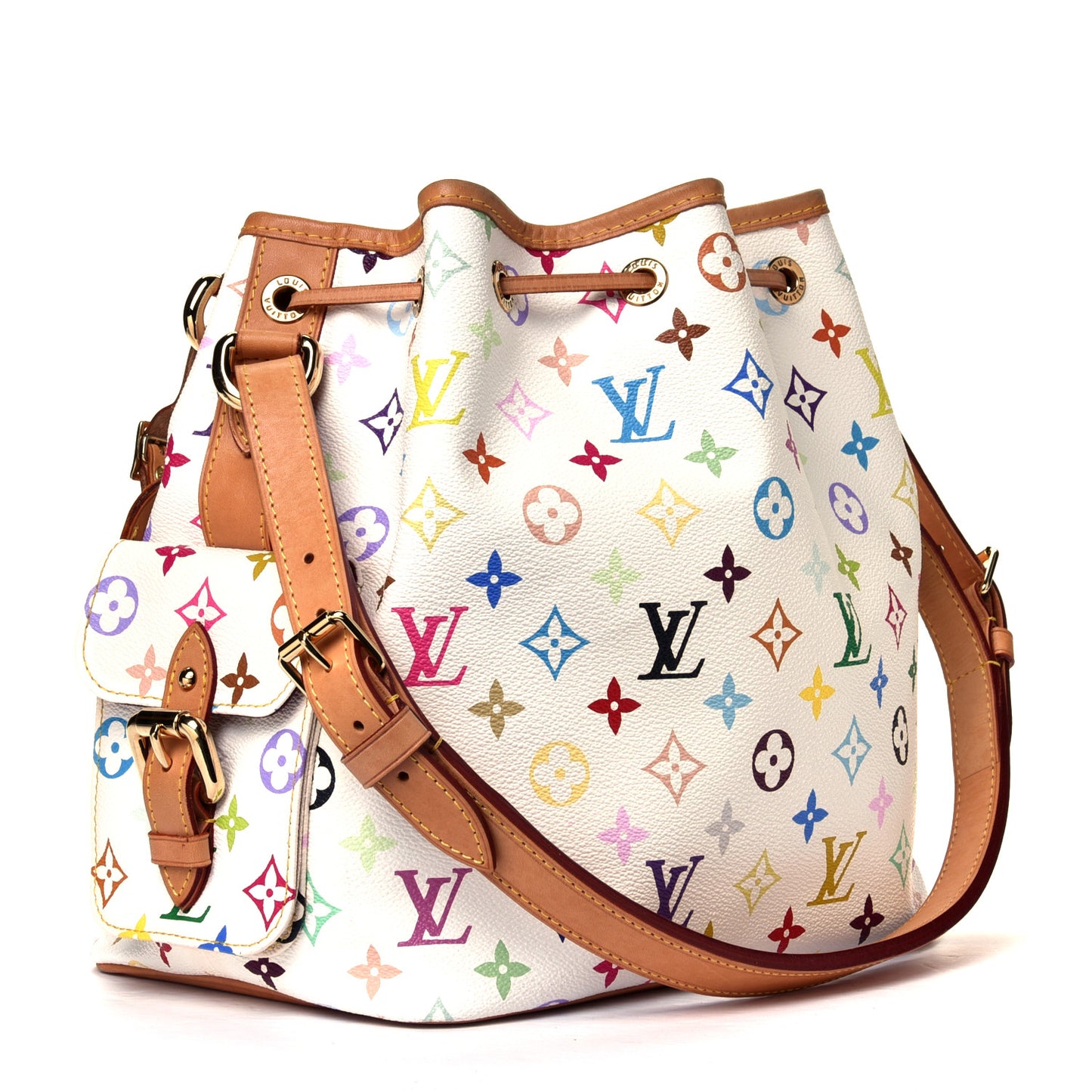 Monogram Multicolor Petit Noe White