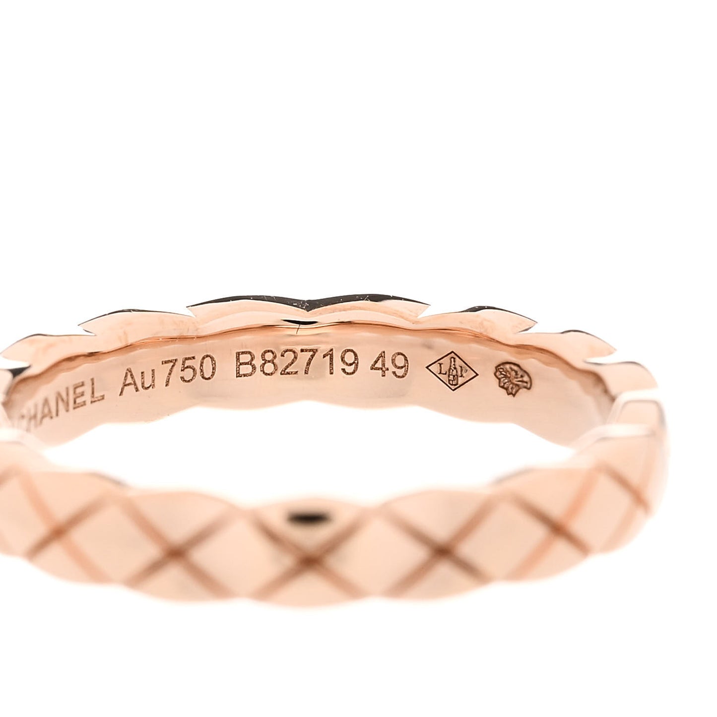 18K Beige Gold Mini Coco Crush Ring 49 4.75