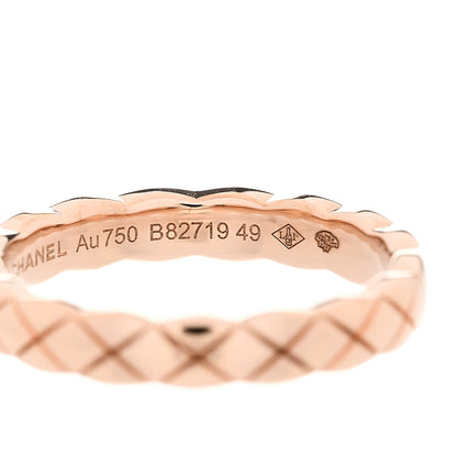 Chanel 18K Beige Gold Mini Coco Crush Ring 49 4.75 4 of 4