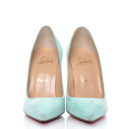 Christian Louboutin Suede Decoltish 100 Pumps 37 Opal 2 of 7