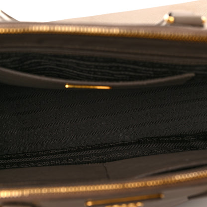Prada Saffiano Medium Galleria Double Zip Tote Pomice 6 of 10