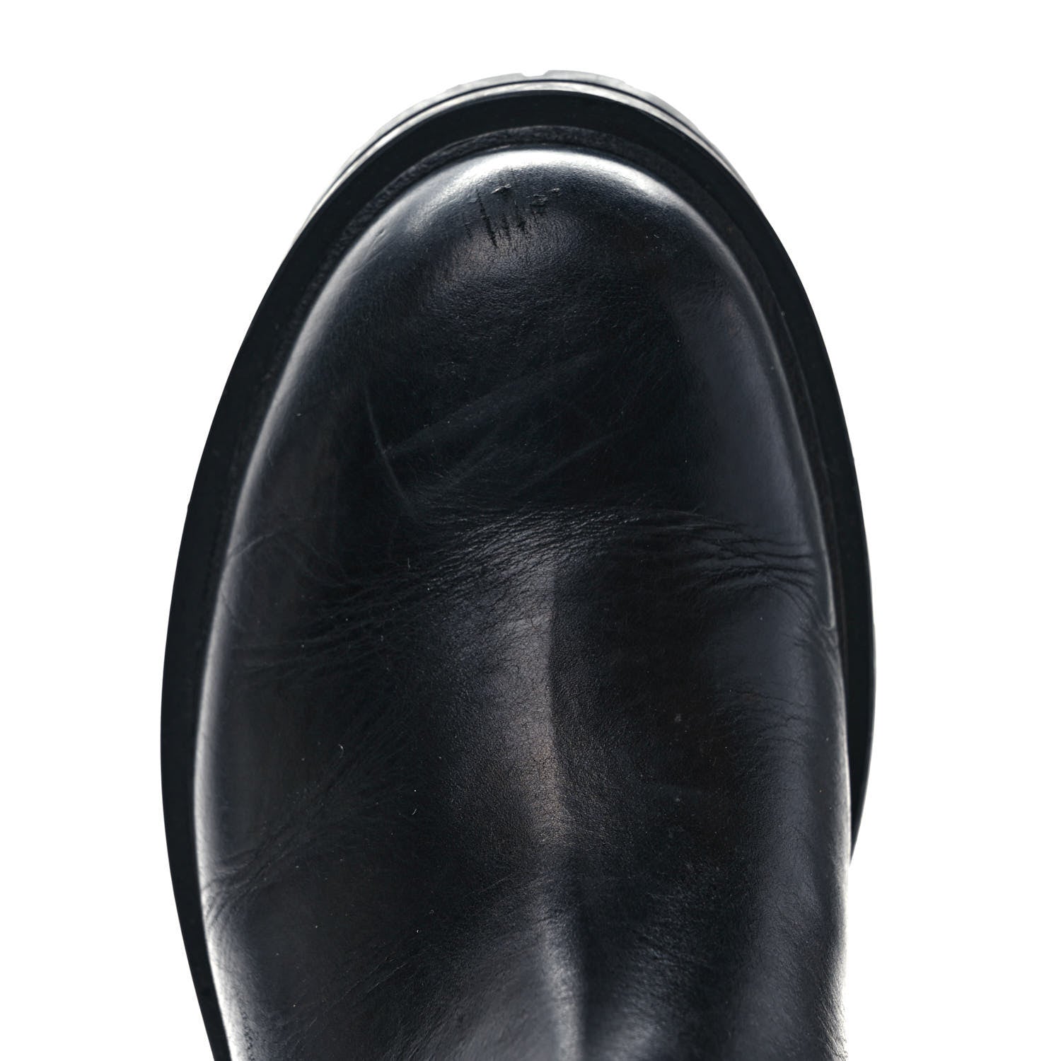 Givenchy Calfskin Combat Boots 39.5 Black 10 of 10