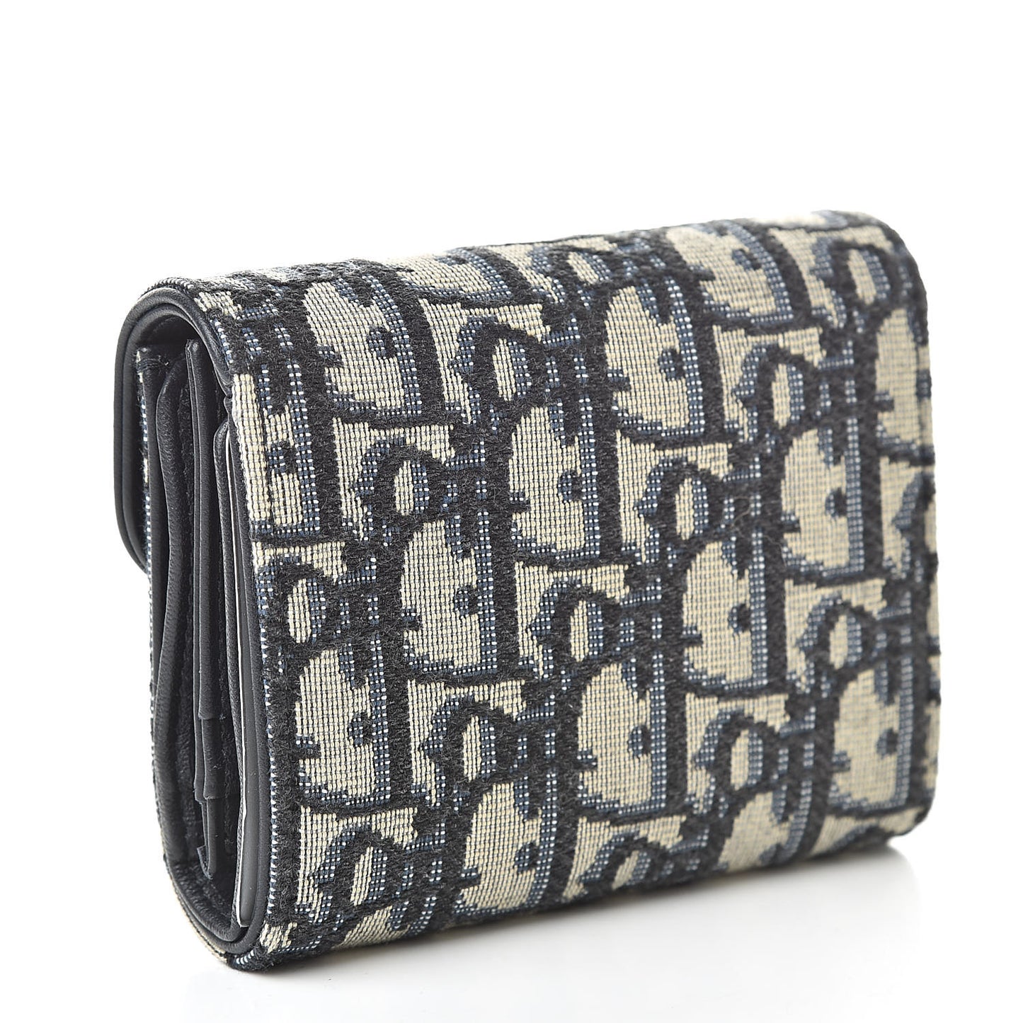 Oblique Saddle Card Holder Blue