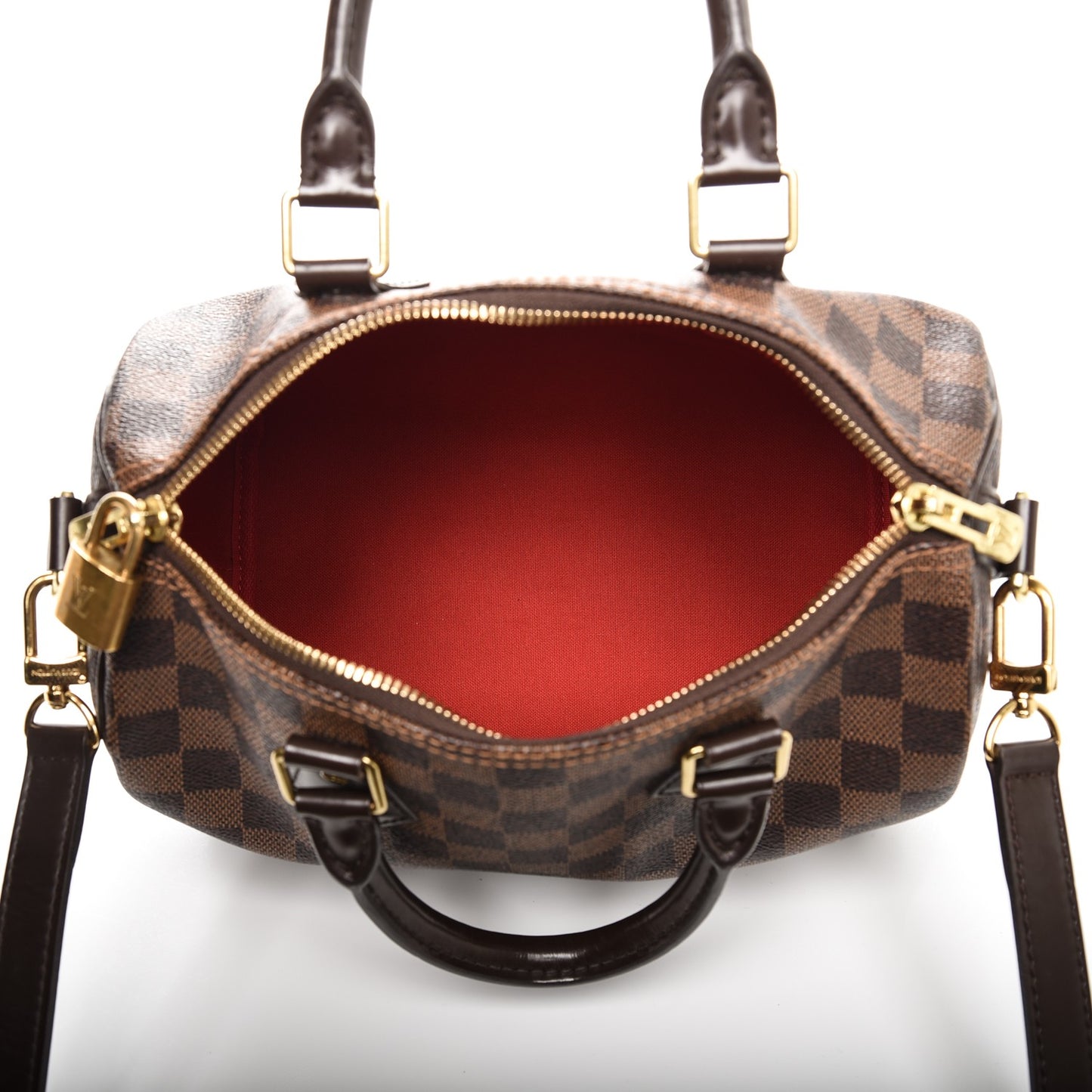 Damier Ebene Speedy Bandouliere 25