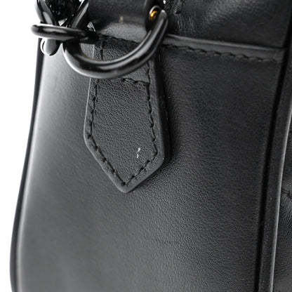 Gucci Calfskin Matelasse Monochrome Small GG Marmont Chain Shoulder Bag Black 11 of 12