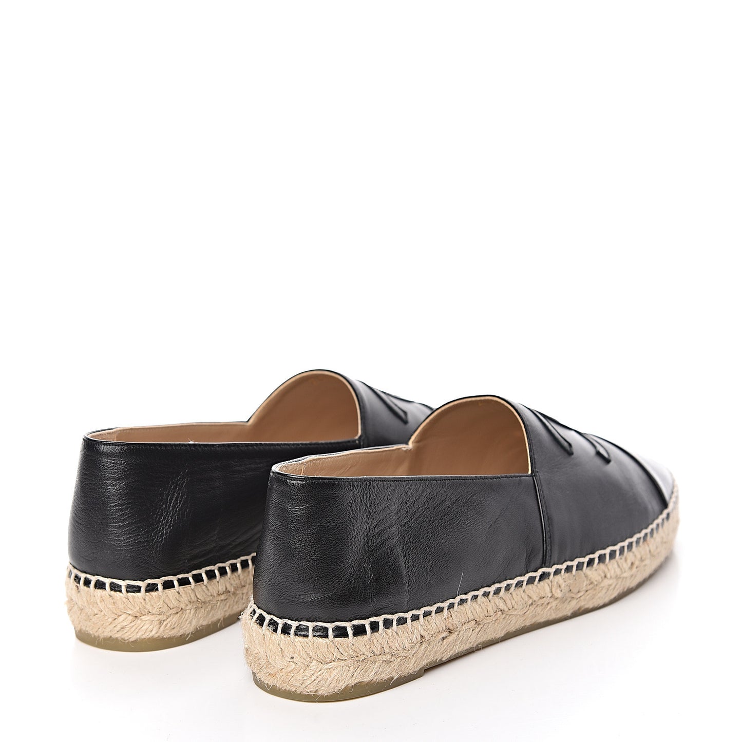 Lambskin CC Espadrilles 40 Black